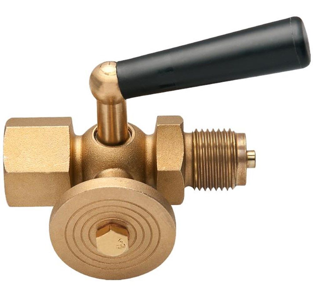 Pressure gauge tap with control flange