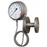 PFQ Sanitary gauge with chemical seal and distance pipeline