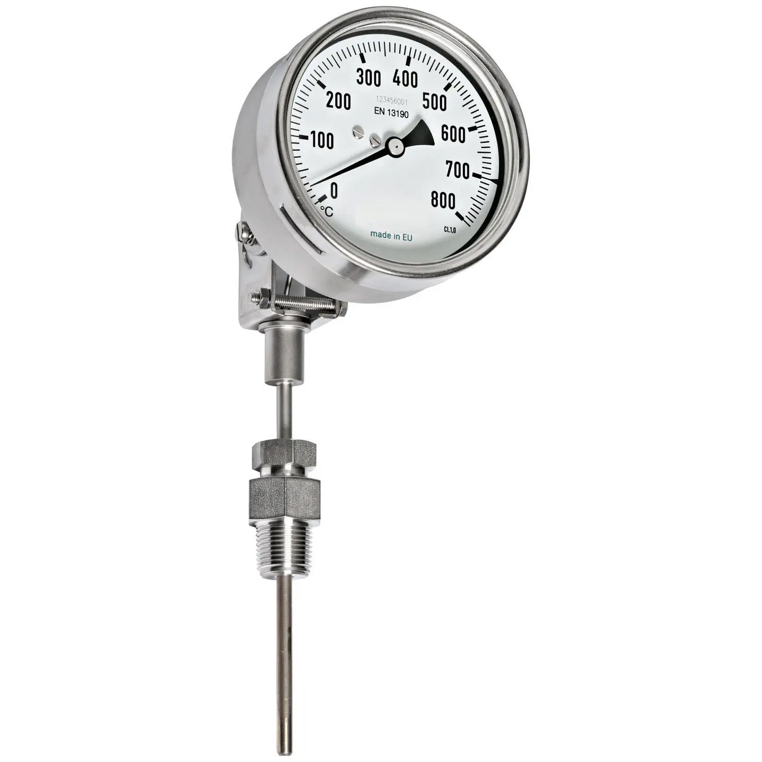 Analog diesel exhaust thermometer