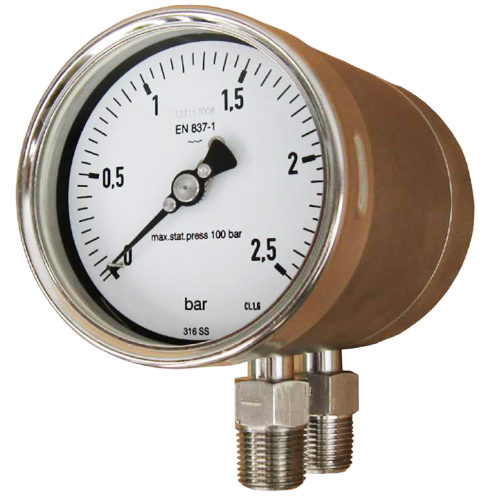 PSD Differential pressure gauges, with bellows