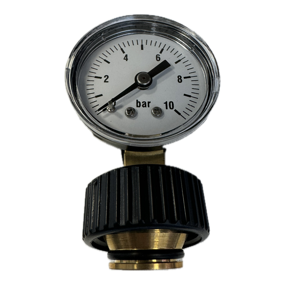 Underfloor heating pressure gauge