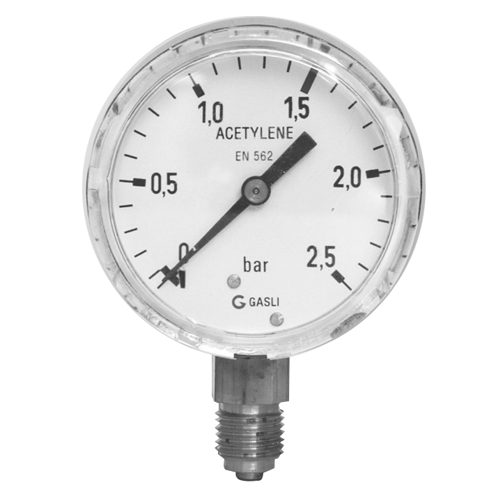 Acetylene pressure gauges